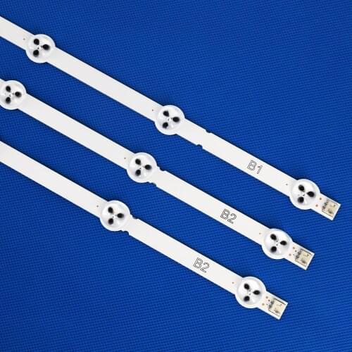 3pcs/set 630mm LED Backlight Lamps Strips 7leds for LG 32 inch TV B1 B2-Type V13 6916L-1204A 6916L-1399A 32LA620V 32LN575S