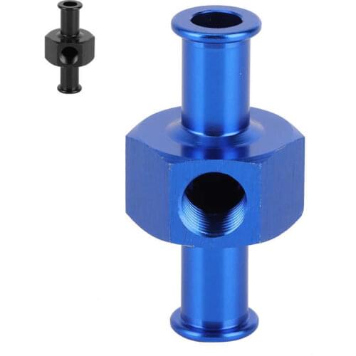 Fuel Pressure Gauge T Adapter Fuel Nitrous Pressure Gauge Adapter Aluminium Alloy Universal 3/8in Hose 1/8in NPT Port