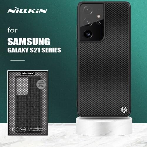 Nillkin for Samsung Galaxy S21 Ultra Case 3D Textured Ultra-Thin Back Cover Soft Edge Protective Case for Samsung S21 Plus 5G