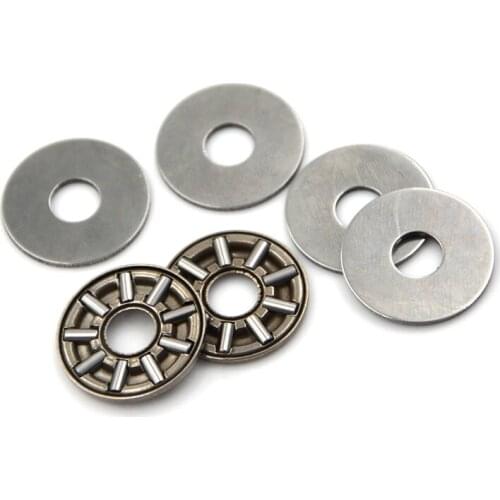 2sets AXK0619 6mm x 19mm x 2mm Thrust Needle Roller Bearing With Two Washers