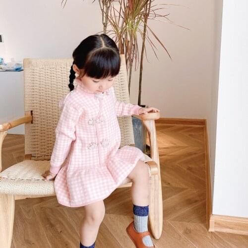 Girls Knitted Dress Winter Autumn Dresses 2020 New Fashion Girls Pullover Sweater Child Warm Clothes For 4 years Girl Knitting