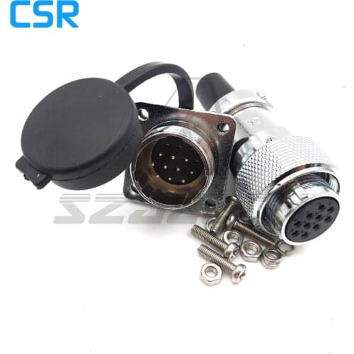 WF20 series 10-pin Metal circular Waterproof Connector, Male Socket and Female Plug Automotive LED power Connector IP67