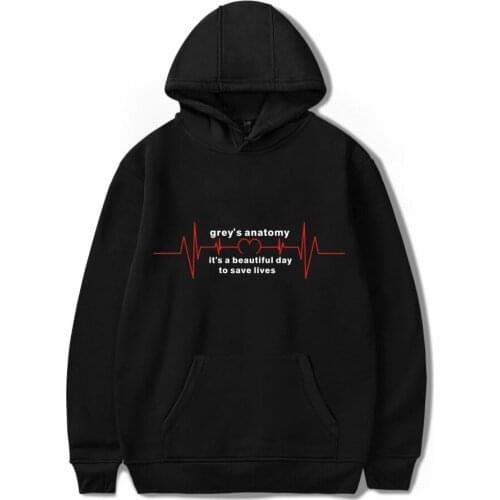 Hot Grays Anatomy Hoodie Unisex Pullover Hoody Sweatshirt Jacket Coat Print Tumblr Greys Anatomy Gifts Novelty Casual Hooded