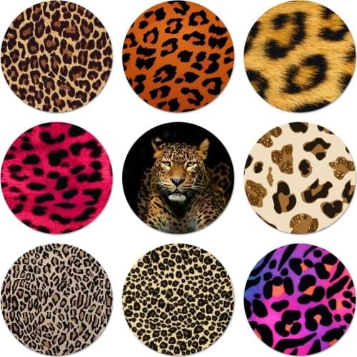 58mm Tiger Leopard Icons Pins Badge Decoration Brooches Metal Badges For Backpack Decoration