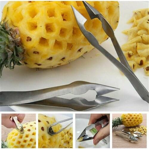 1pcs Pineapple Peeler Pineapple Eye Peeler Stainless Steel Peeler Simple Pineapple Knife Cutter Practical Seed Removal Fruit Too