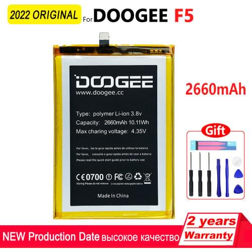 100% Original 2660mAh Battery For Doogee F5 Phone High quality Batteries With tools+Tracking number