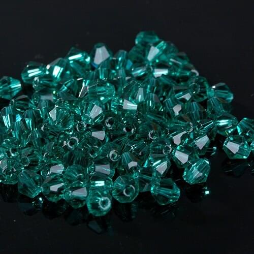 100pcs/lot 6mm Bicone 5301 Austria Crystal Beads Glass Beads Loose Spacer Bead for DIY Jewelry Making.Malachite green