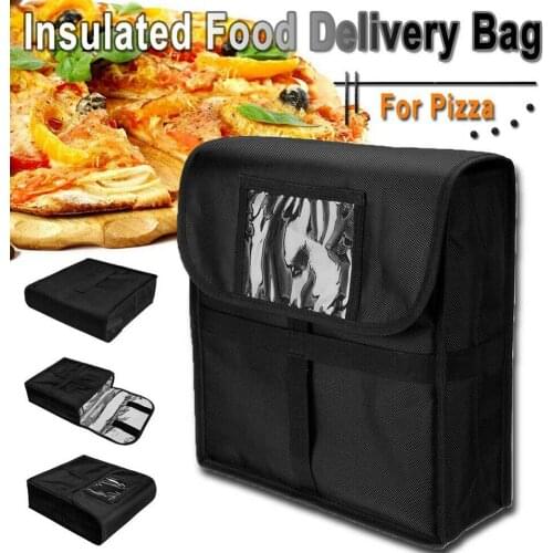 11 Inches Waterproof Box Fresh Takeaway Pizza Delivery Bag Portable Container Case Thermal Insulated Wear Resistant Food Storage