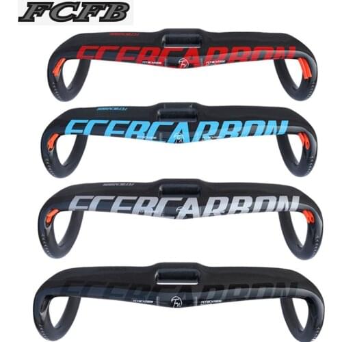 2016 United StatesFCFB FW Road bicycle handlebar internal cable bike handlebar 31.8*400 420 440mm carbon road handlebar