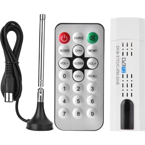 2021 New Mini USB2.0 Digital DVB-T H DTV Tuner Antenna Input IEC connector 2 GHz Processor Stereo / Dual Channel Sound