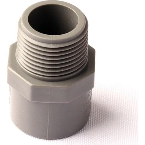 30pcs Inner Dia. 25mm - G 3/4'' Male Thread PVC Pipe Straight Connector Garden Irrigation Fittings Brand New Thicken Tube Joint