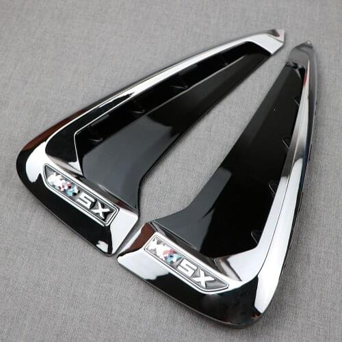 For BMW Xdrive Emblem Logo X5 F15 X5M F85 LOGO Shark Gills 3D Stickers Side Fender Vent Decoration Car-Styling Auto Accessories