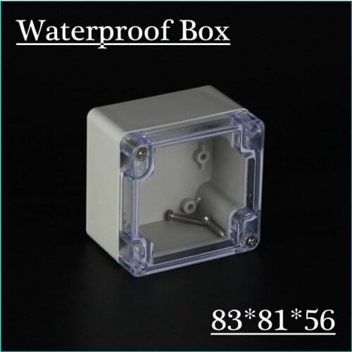 83*81*56mm Clear Cover IP66 plastic waterproof enclosure abs plastic electrical enclosure plastic box junction electronic