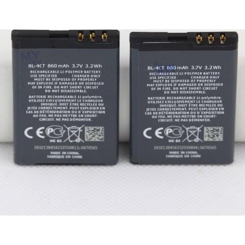 ISUNOO 10pcs/lot 860mAh Battery BL-4CT BL4CT BL 4CT For Nokia 5310 6700S X3 X3-00 7230 7310C 5630 2720 2720A 7210C 6600F Battery