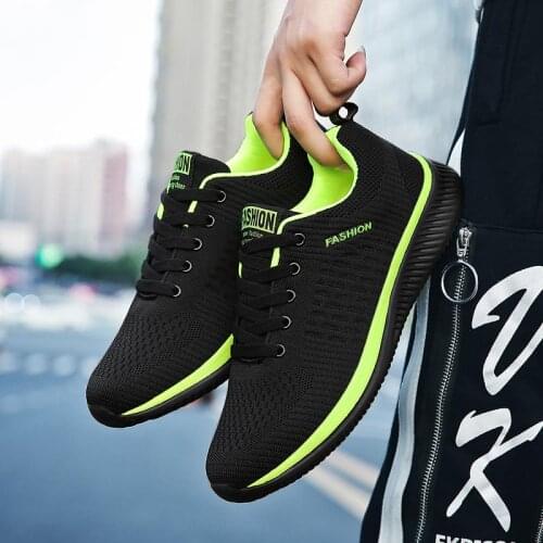 Plus Size Summer Mesh Running Shoes Men Sneakers Black Green Mens Sport Shoes Women Sports Shoes Children Tennis 2020 GMB-1451