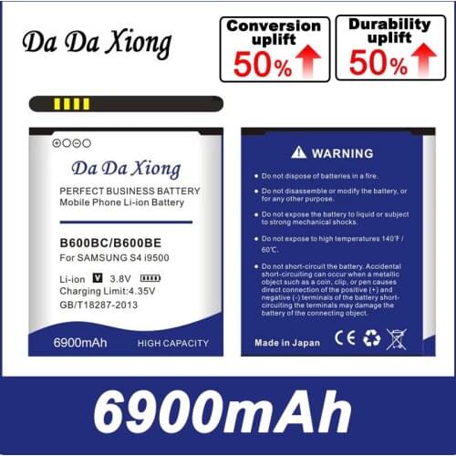 6750mAh B600BC/B600BU Li-ion Phone Battery for Samsung galaxy S4 i9500 i9505 i9502 i9515 i9508 i959 i337 S4 Active i9295 Grand 2