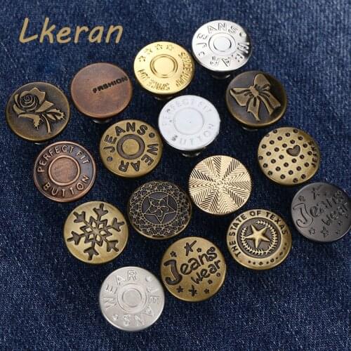 High-Quality 18mm Retro Metal Press Studs Jeans Button Snap Fasteners Sewing Leather Craft Clothes Bags handmade DIY Accessories
