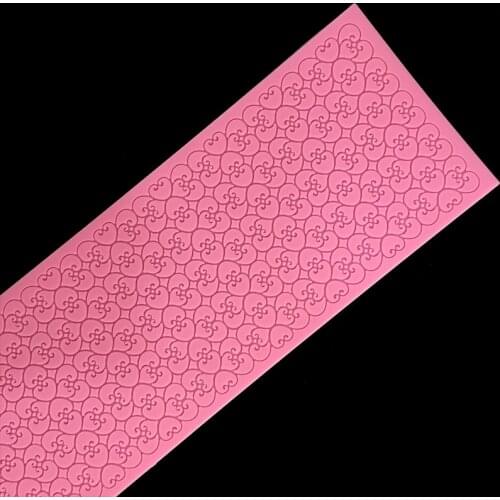 Minsunbak Lace Silicone Mold Sugar Craft Fondant Mat Cake edge Decoration tools
