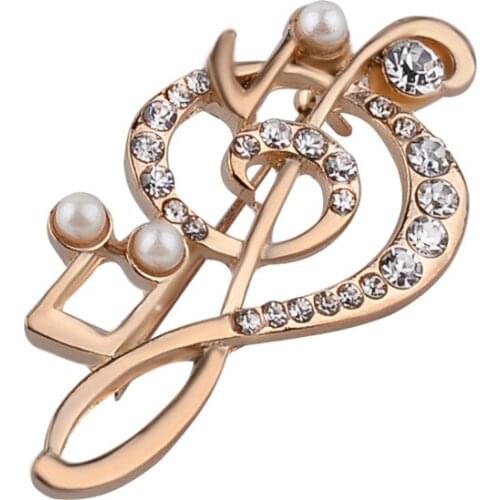 Fashion Jewelry Musical Notes Brooch Shirt Bag Accessories For Men&Women Clothing Collar Pins jewelry