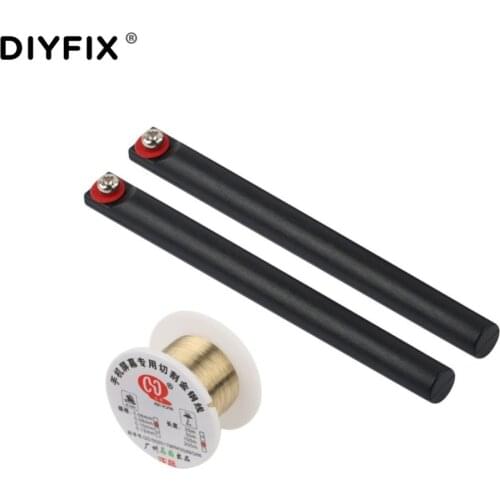 DIYFIX 0.06mm LCD Screen Separation Wire Cutting Line with Handle Mobile Phone Repair Tools Set for iPhone Samsung Mobile Phone