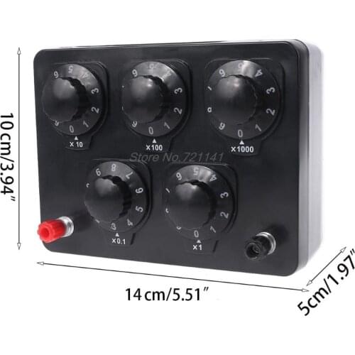 0-9999.9 Ohm Variable Resistance Box Decade Resistor Experimental Equipment For Physical School Teaching dropship