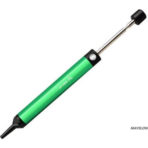 Aluminum Alloy Pen Type Tin Absorber Single-Hand Tin Removal Pump Manual Tin Gun Easy To One-Handed Operation Home Tools