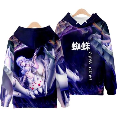Hoodies Kumo Cosplay Hoodie Anime Kumoko Cool Print Sweatshirt So I'm a Spider, So What Tracksuit for Men and Women Streetwear