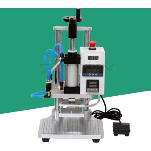 WT-Q100/ WT-QS100 Pneumatic Hot Foil Stamping Machine Desktop Leather Stamping Hot Press Embossers Heat Press Machine 220V/110V