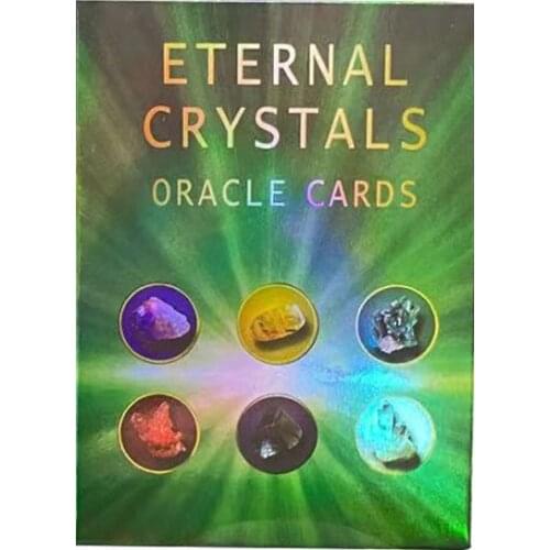 New Tarot Eternal Crystals Oracle Cards Divination Fate Tarot Deck Entertainment Parties Board Game And PDF Guidebook