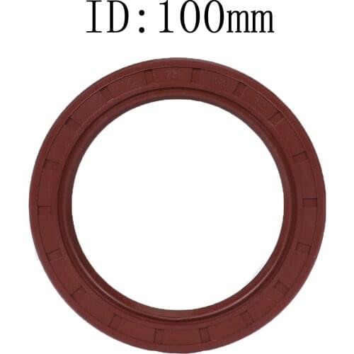 1PC ID 100Mm 100*115*120*125*130*150*9 10 12 13 Acid Resistance Fluorine Rubber Skeleton Oil Seal Covered Double Lip With Garter