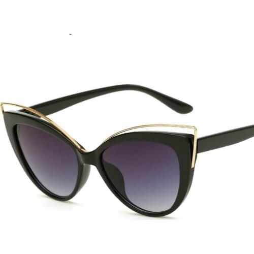NerZhul Cat Eye Women Sunglasses Vintage Women Shades Sunglasses Fashion Ladies Mirror Sun Glasses