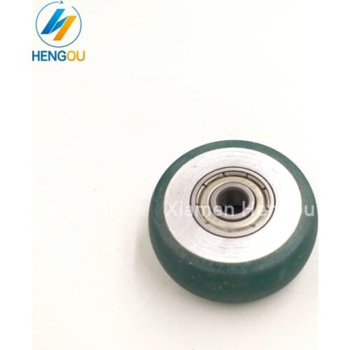 10 Pieces Free Shipping rubber wheel size 35x6x14mm Komori feeder Paper pressing wheel for Komori Printing Machine