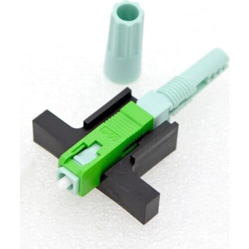 100pcs NEW Single Mode SC/APC Optic Fiber Quick Connector Adapter Fast Connector With FTTH Cold Tool Connector Free Shipping