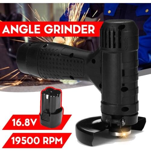16.8V Cordless Angle Grinder Portable Polishing Cut Off Tool W/ 1pc Battery