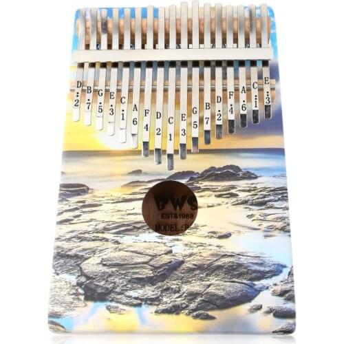 17 Keys Kalimba Thumb Piano High Quality Wood Mahogany Body Musical Instruments With Learning Book Tuning Hammer Kalimba Piano