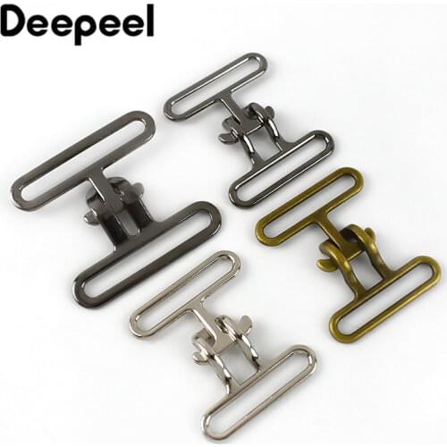 2pcs Deepeel 20-50mm Metal Belt Buckles Windbreaker Hasp Hook DIY Bag Webbing Buckle Outdoor Belts Clasp Hardware Accessories