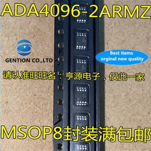 5Pcs ADA4096 ADA4096-2ARMZ Silkscreen A2T MSOP-8 Precision dual operational amplifier chip in stock 100% new and original