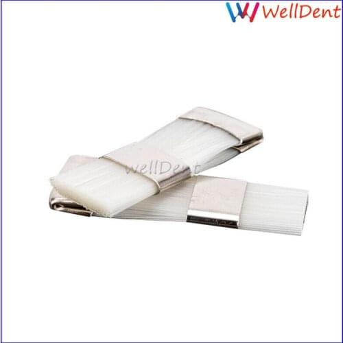 5pcs Dental Nylon Flat Brush For Clean Burs Nylon Brush Material White Brushes Dentist Tools Dental Materials