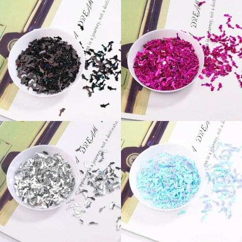 7mm small dolphin sequins handmade DIY crystal mud star filling decoration laser nail jewelry clothing decorative sequins