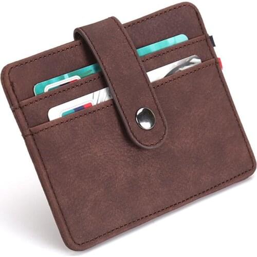 Itapkris Men Leather Bank Credit Card Holder Case Multi-card Organizer Coin Pocket Rfid Wallet Travel Driver License Porte Carte