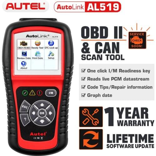 Autel AL519 OBD2 Auto Scanner Diagnostic Tool OBD 2 Car Diagnostic Scanner Eobd Automotivo Automotriz Automotive Car Scan Tool