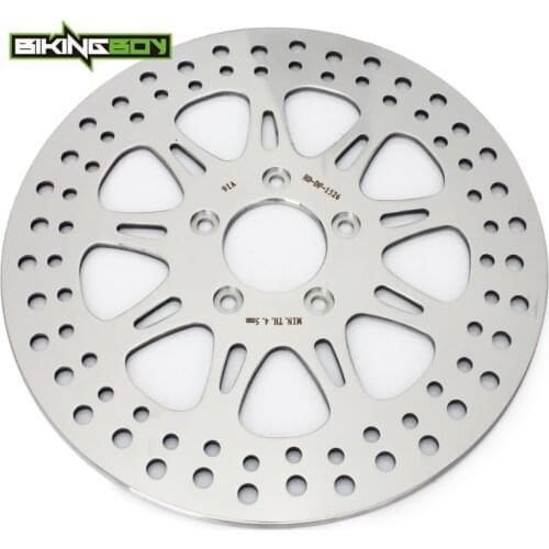 BIKINGBOY FXFBS Fat Bob FXLR Low Rider FXSB Breakout Sportster XLC XLT XLV XLN 14 15 16 17 18 19 20 Front Brake Disc Rotor Disk