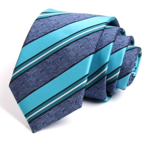 Business Work Necktie 2020 Brand New High Quality Striped 7CM Tie For Men Fashion Formal Neck Tie Gentleman Gift Box