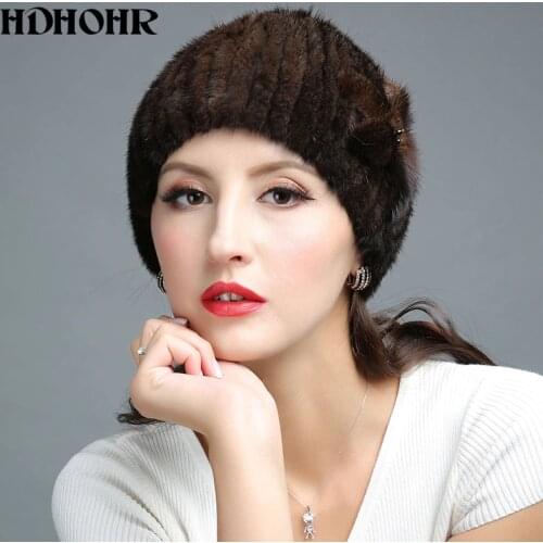 Женские трикотажные шапки HDHOHR China At AliExpress