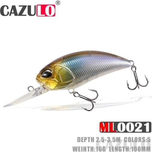 Crankbait Fishing Lure Weights 16g 100mm Floating 2.5-3.5m Mino Cark Isca Artificial Bait Wobblers Peche Accessoire Pike Leurre