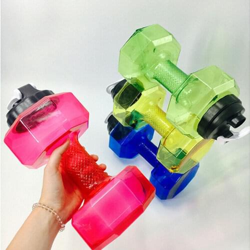 2.2L Dumbbell Shaped Kettle Outdoor Sports Camping Hiking Cycling Plastic Large Capacity Sport Water Bottle