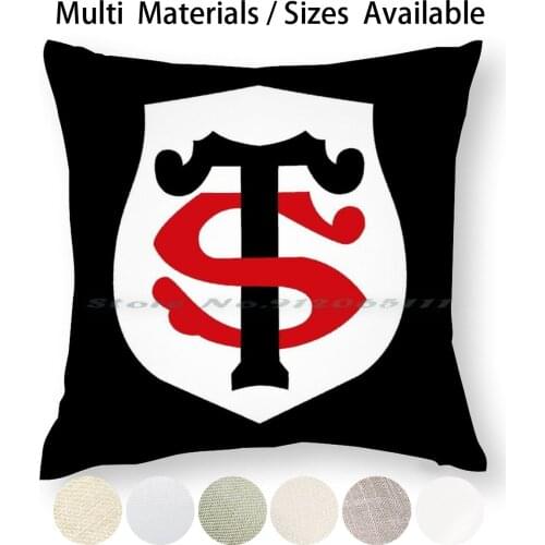 Stade-Toulousain Pillow Case Throw Pillow Cover Cotton Linen Flax Stade Toulousain Stade Toulousain Rugby French Rugby Union