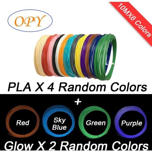 Pla Filament For 3D Pens Low Price 1.75Mm Refill White Black Red Green Blue Purple Nature 10M Material