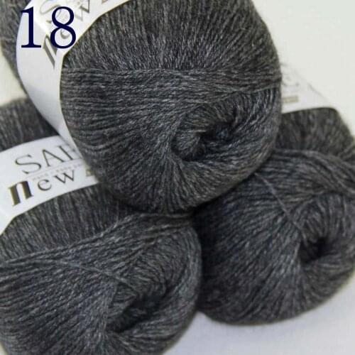 Sale Super Soft Pure 3X50gr Sable Cashmere Wrap Shawls Hand Knitting Wool Crochet yarn Dim Gray 243-18-3