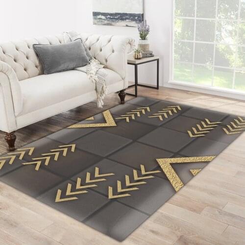 Grey carpet grey karelli yellow shape triangle patterned carpet modern carpet living room carpet free shipping soft